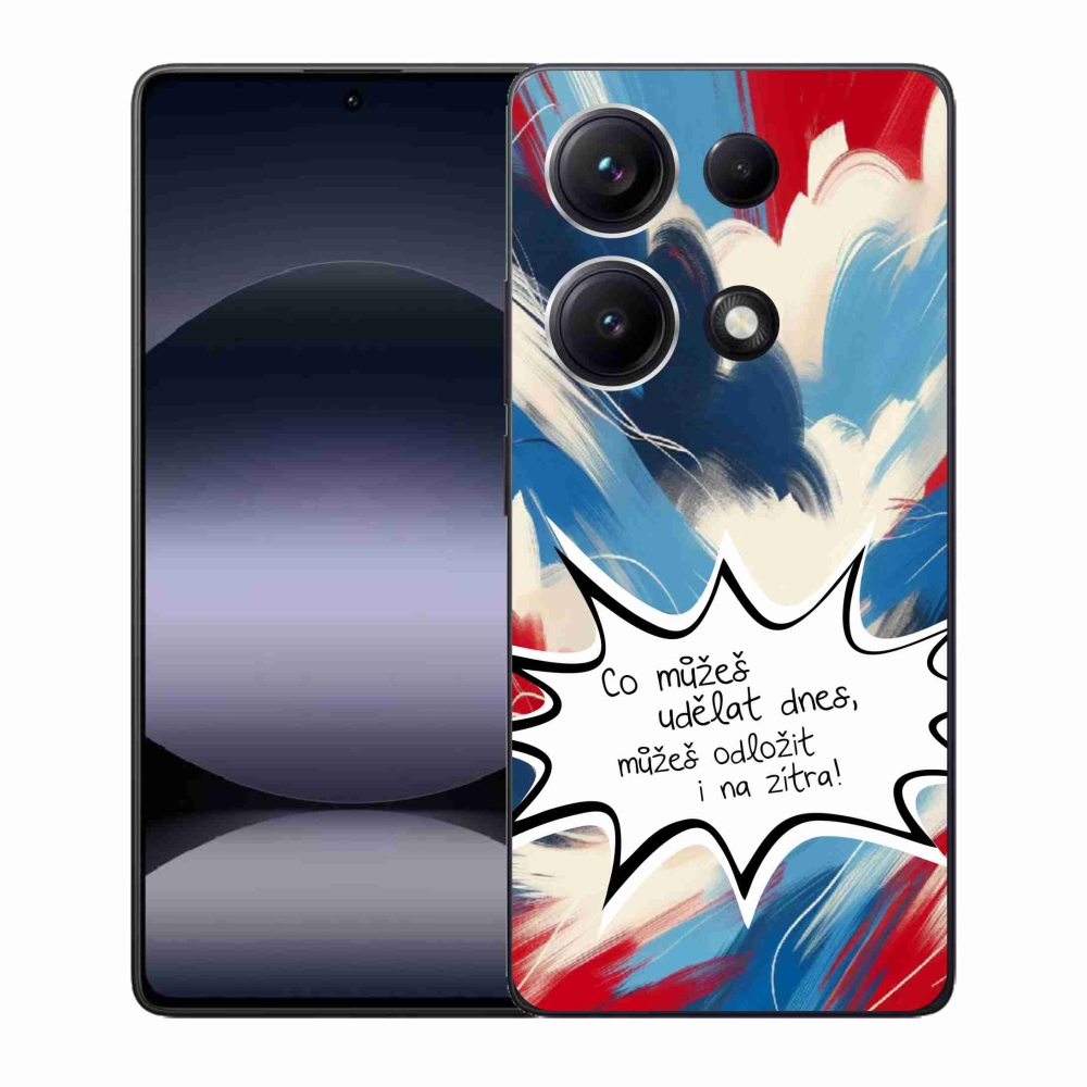 Gelový kryt mmCase na Xiaomi Redmi Note 14S - vtipný text 9 bílé pozadí