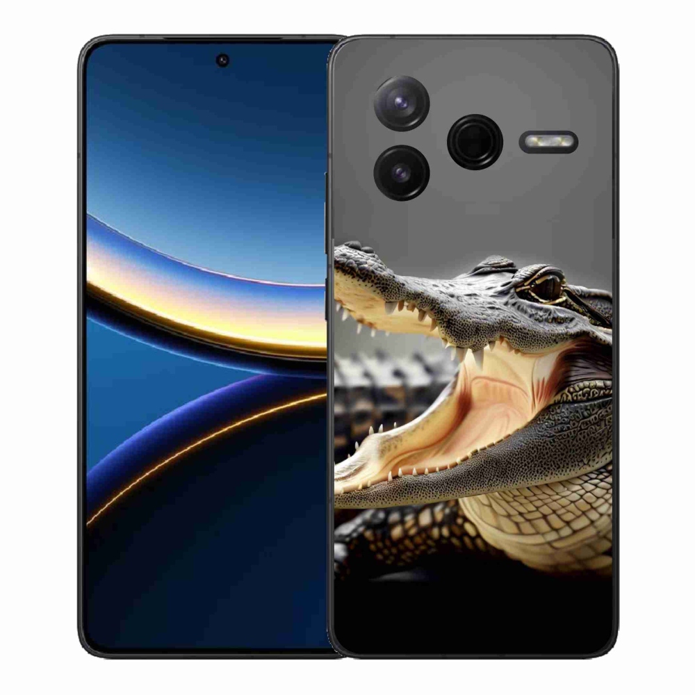 Gelový kryt mmCase na Xiaomi Poco F7 Pro - krokodýl