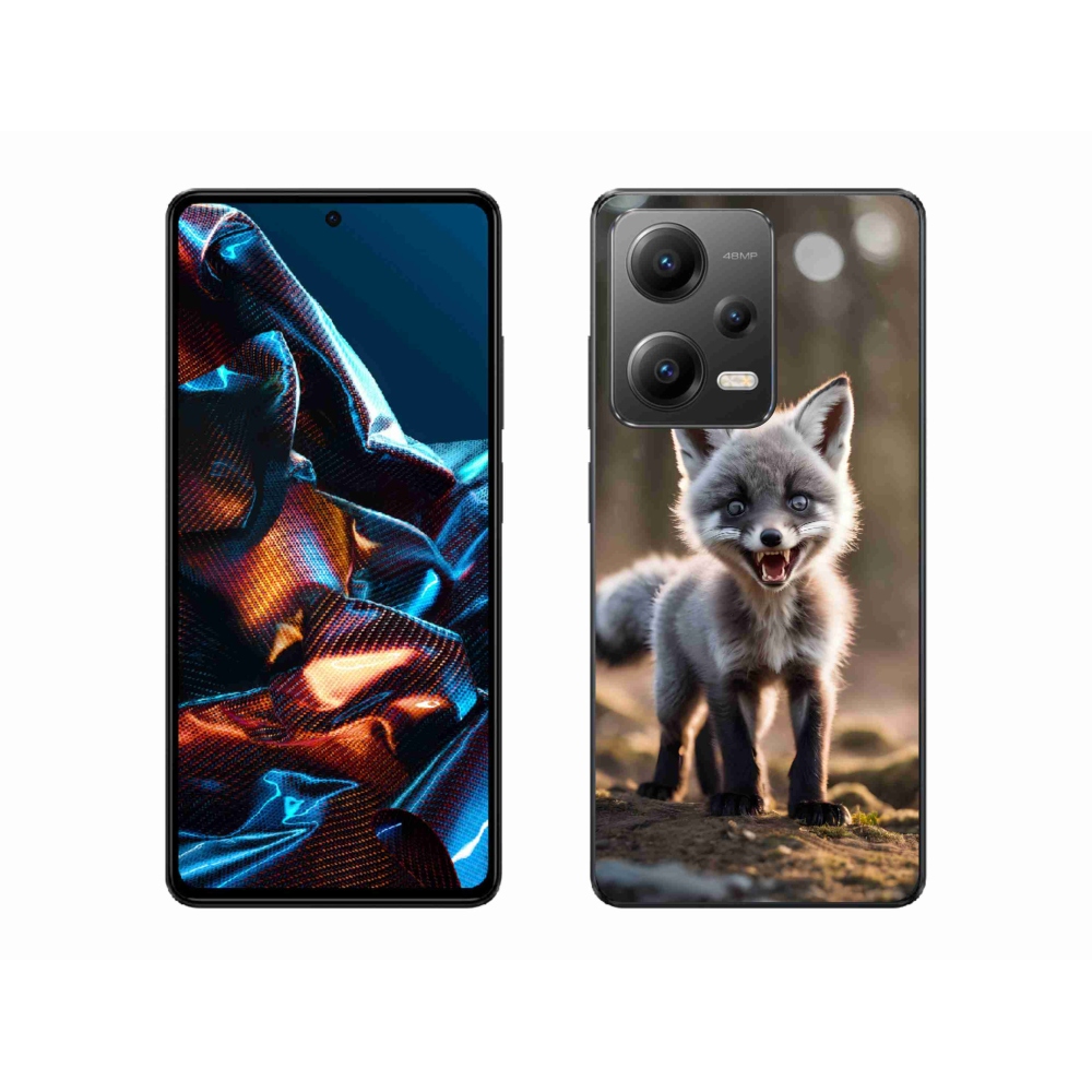 Gelový kryt mmCase na Xiaomi Redmi Note 12 Pro 5G - rozzuřená liška