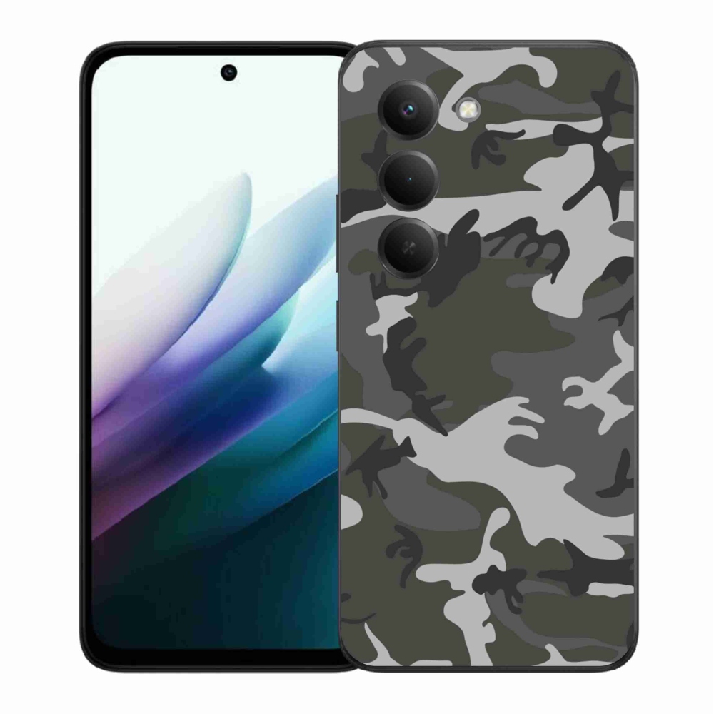 Gelový kryt mmCase na Xiaomi Redmi 15 4G/5G (171mm) - maskáčový vzor