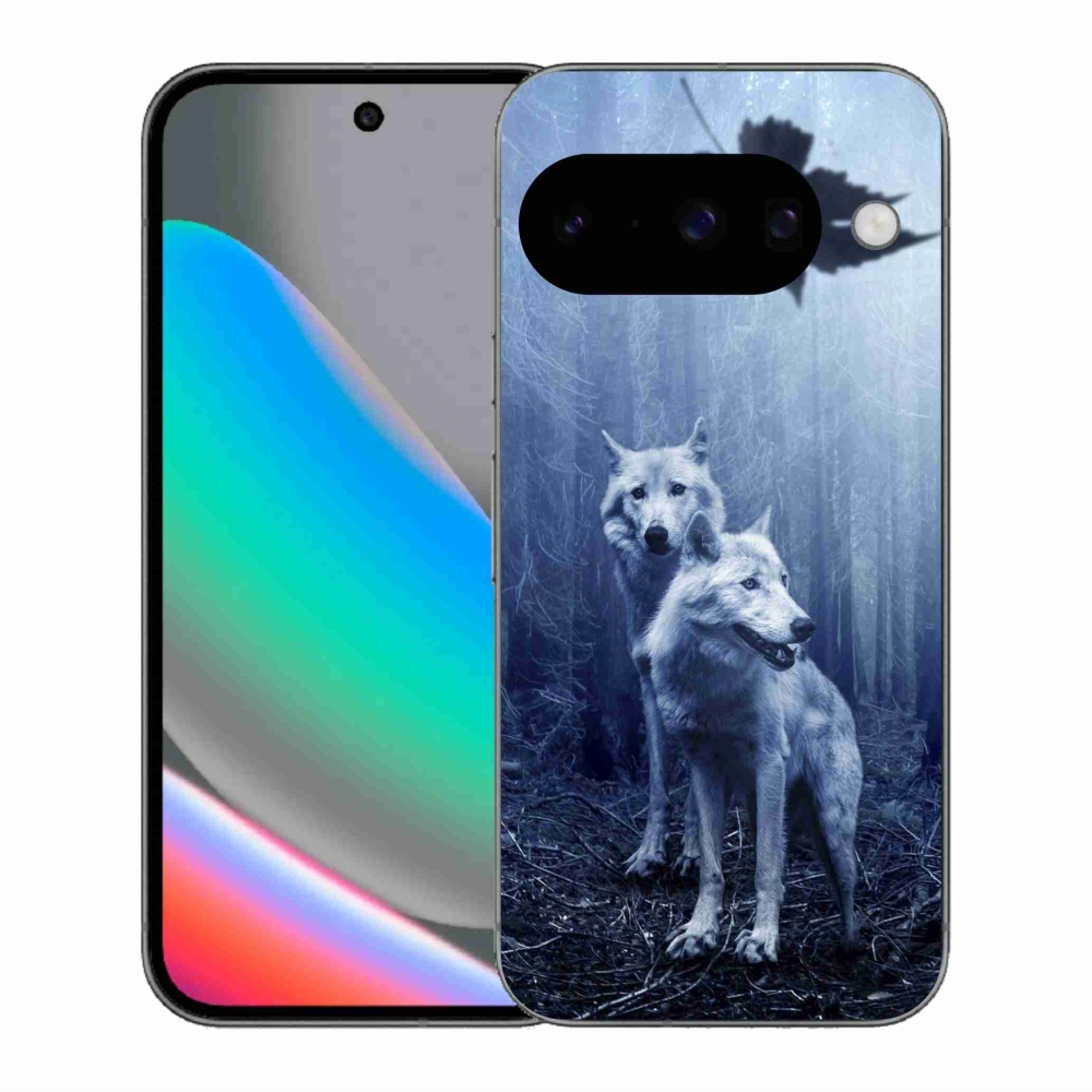 Gelový kryt mmCase na Google Pixel 10 - vlci v lese