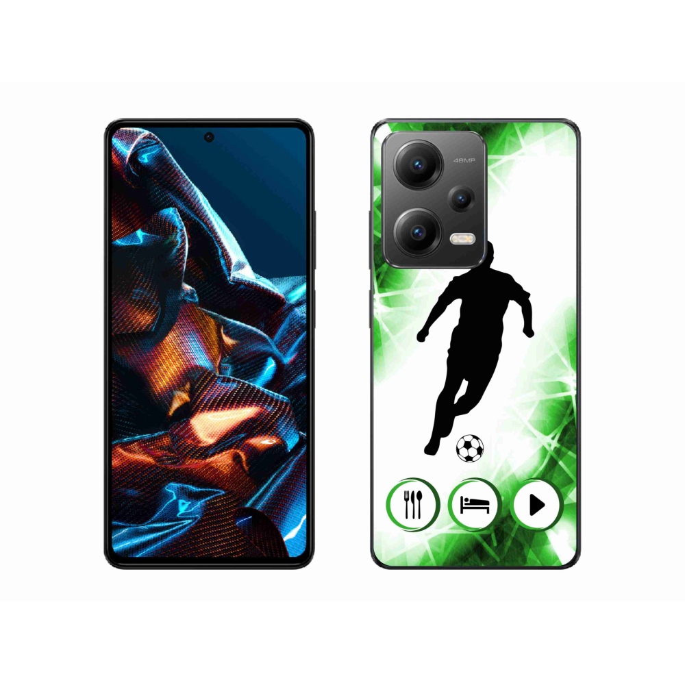 Gelový kryt mmCase na mobil Xiaomi Redmi Note 12 Pro 5G - fotbalista