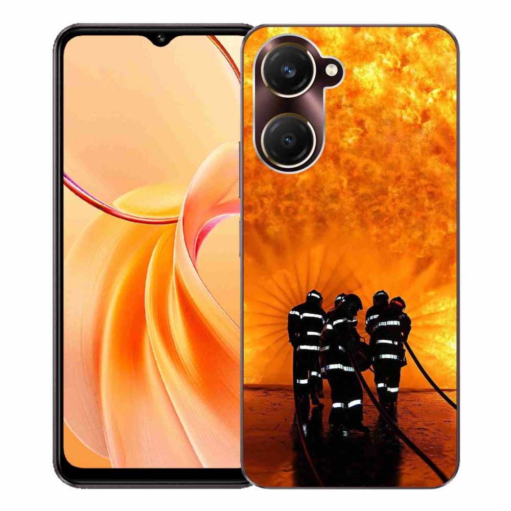 Gelový kryt mmCase na Vivo Y28s 5G - požár