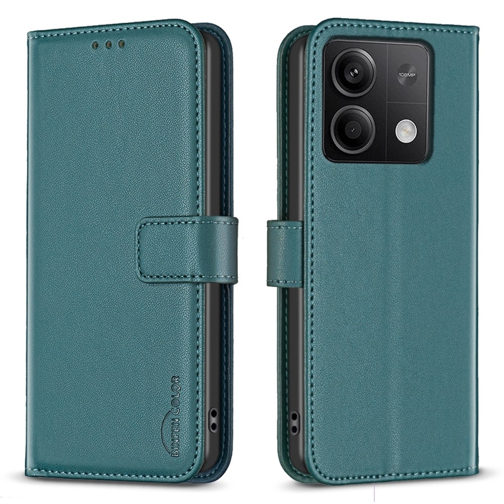 BNF knížkové pouzdro na Xiaomi Redmi Note 13 5G - zelené