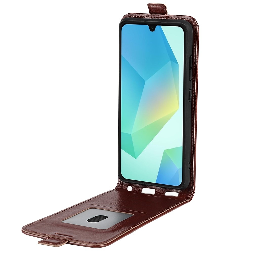 Vertical knížkové pouzdro na Samsung Galaxy A17 5G - hnědé