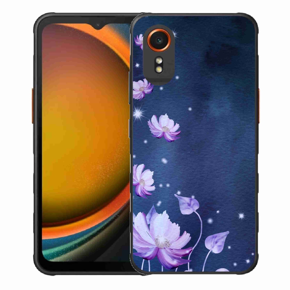 Gelový obal mmCase na Samsung Galaxy Xcover 7 - padající květy