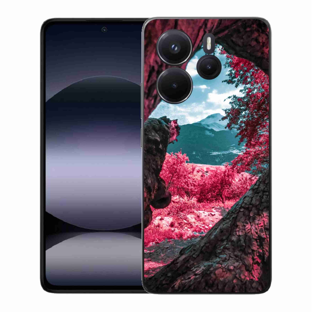 Gelový kryt mmCase na Xiaomi Redmi Note 14 - výhled na hory