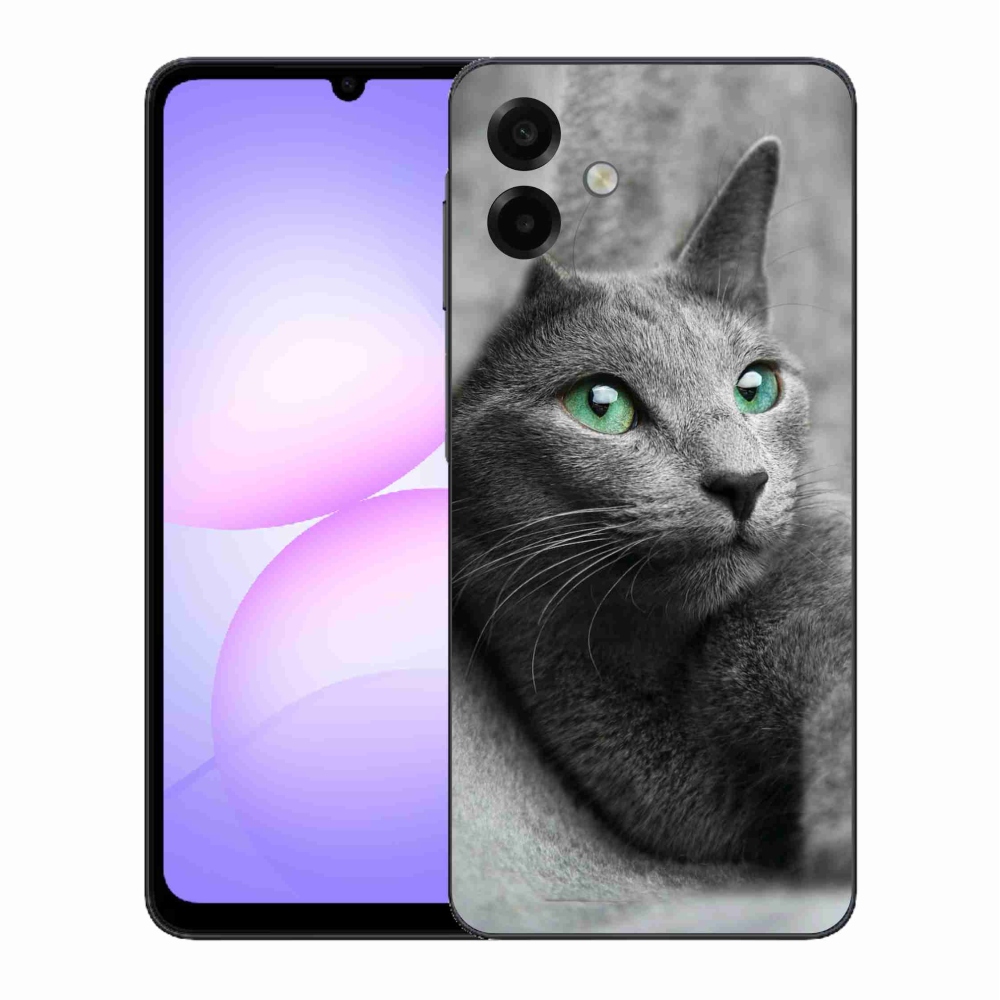 Gelový kryt mmCase na Samsung Galaxy A07 4G - kočka 2