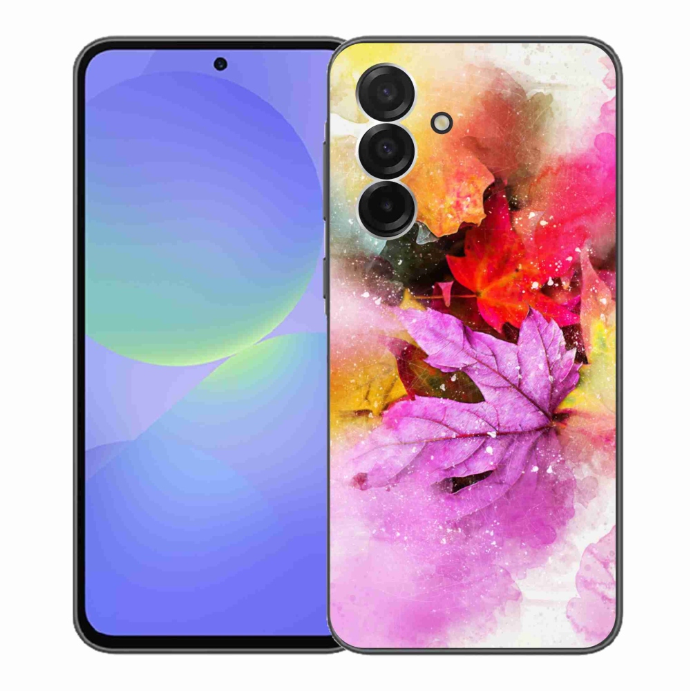 Gelový kryt mmCase na Samsung Galaxy A36 5G - barevné listy