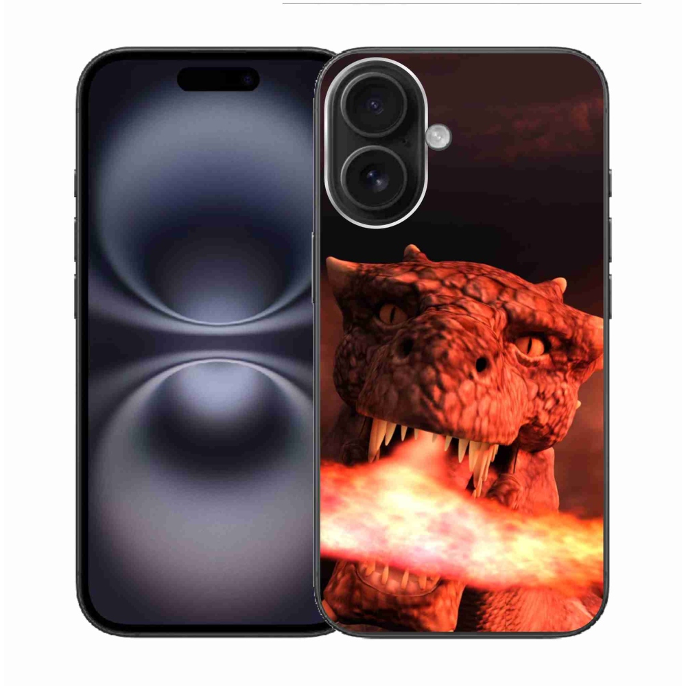 Gelový kryt mmCase na iPhone 16 - drak