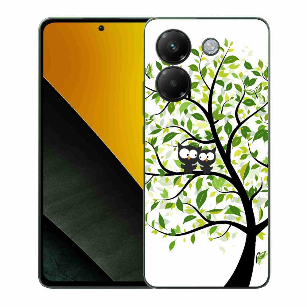 Gelový kryt mmCase na Xiaomi Poco M7 Pro 5G - sovičky na stromě