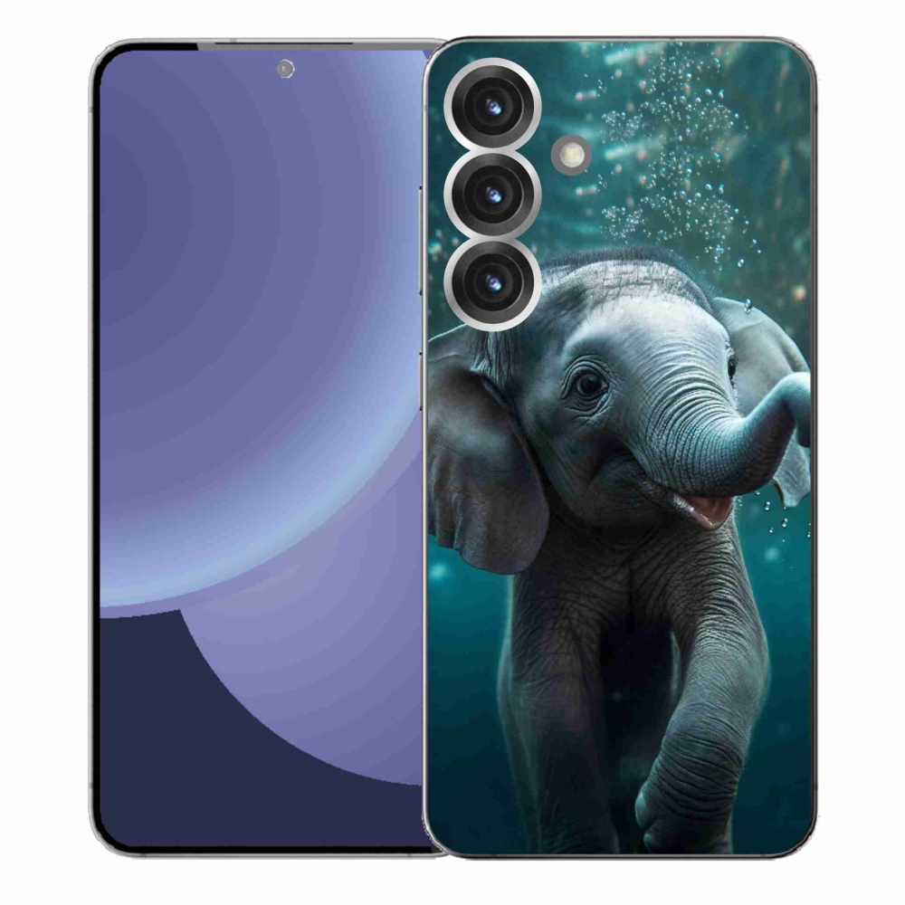 Gelový kryt mmCase na Samsung Galaxy S25+ - slůně pod vodou