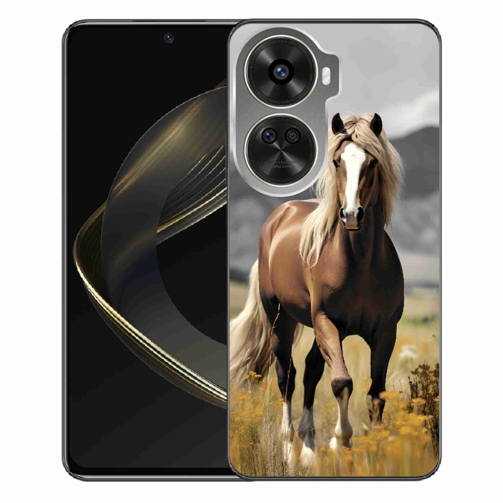 Gelový kryt mmCase na Huawei Nova 12 SE - hnědý kůň 1