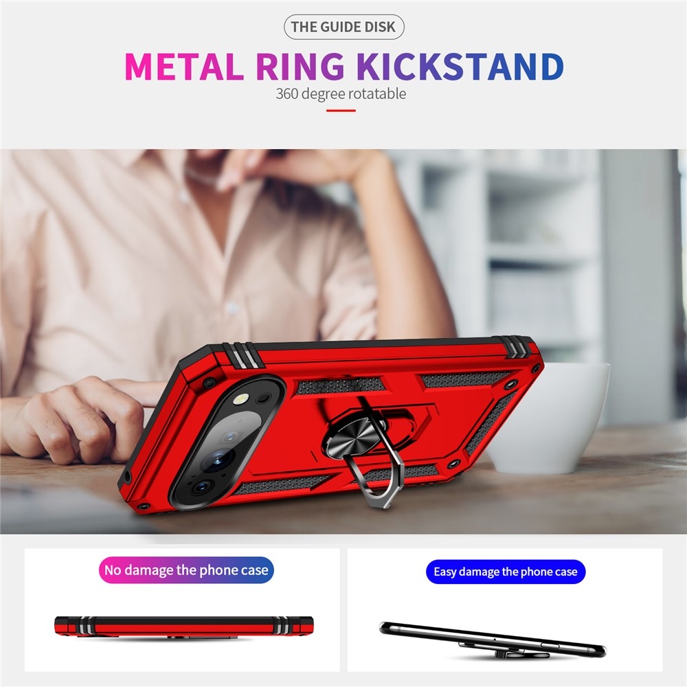 Ring odolný kryt na Google Pixel 10 Pro/Pixel 10 - červený
