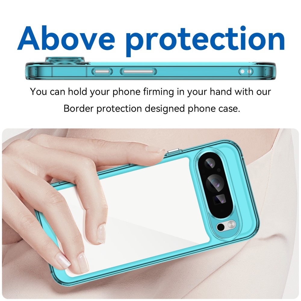 Gelový obal s pevnými zády na Google Pixel 9 Pro XL - světlemodrý