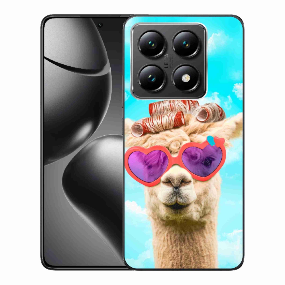 Gelový kryt mmCase na Xiaomi 14T - lama s brýlemi