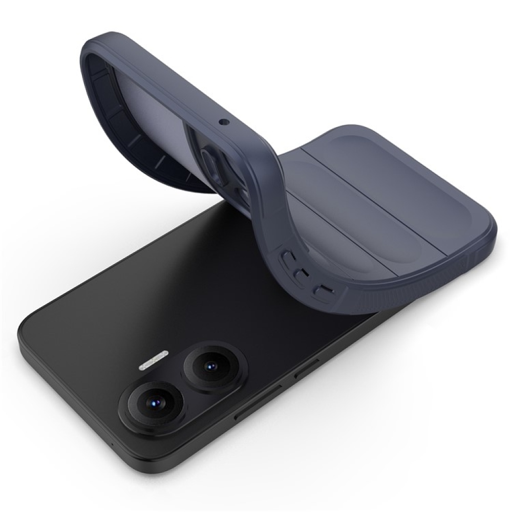 Rugg odolný gelový obal na Xiaomi Poco F7 5G - tmavěmodrý