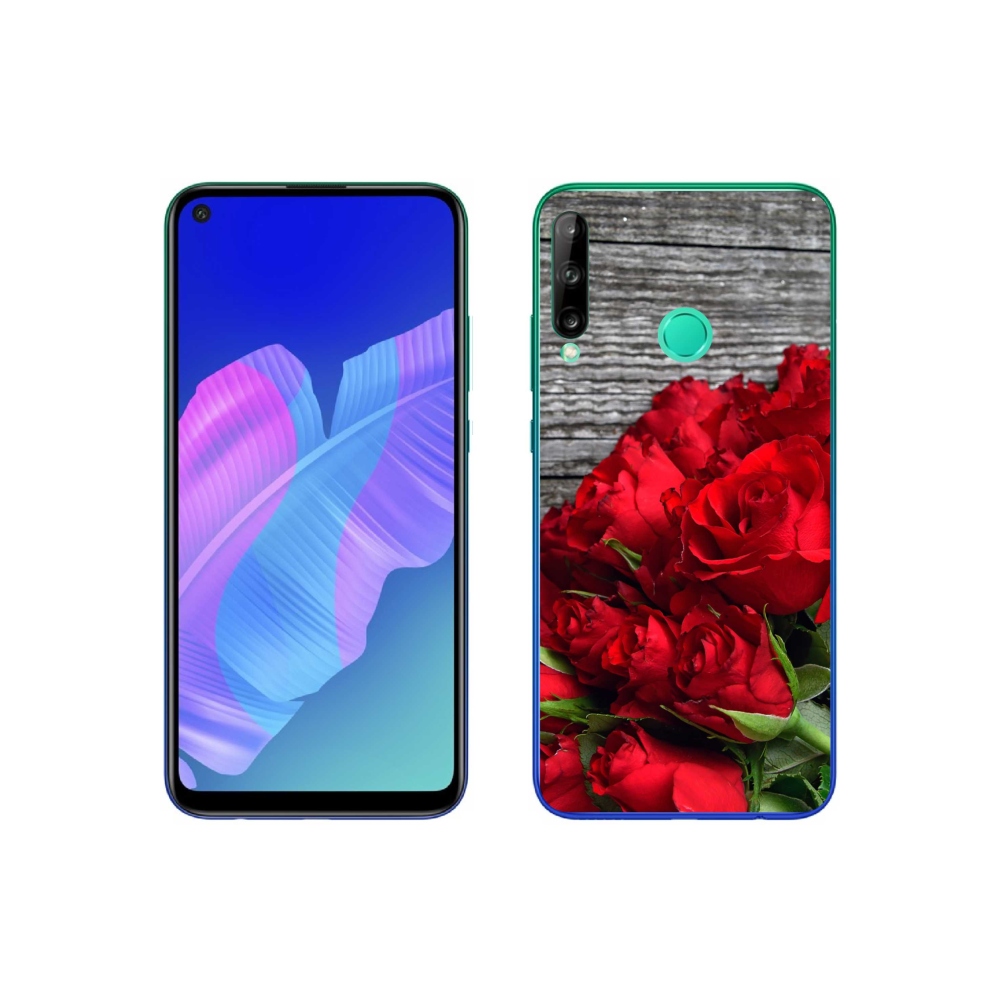 Gelový kryt mmCase na Huawei P40 Lite E - červené růže