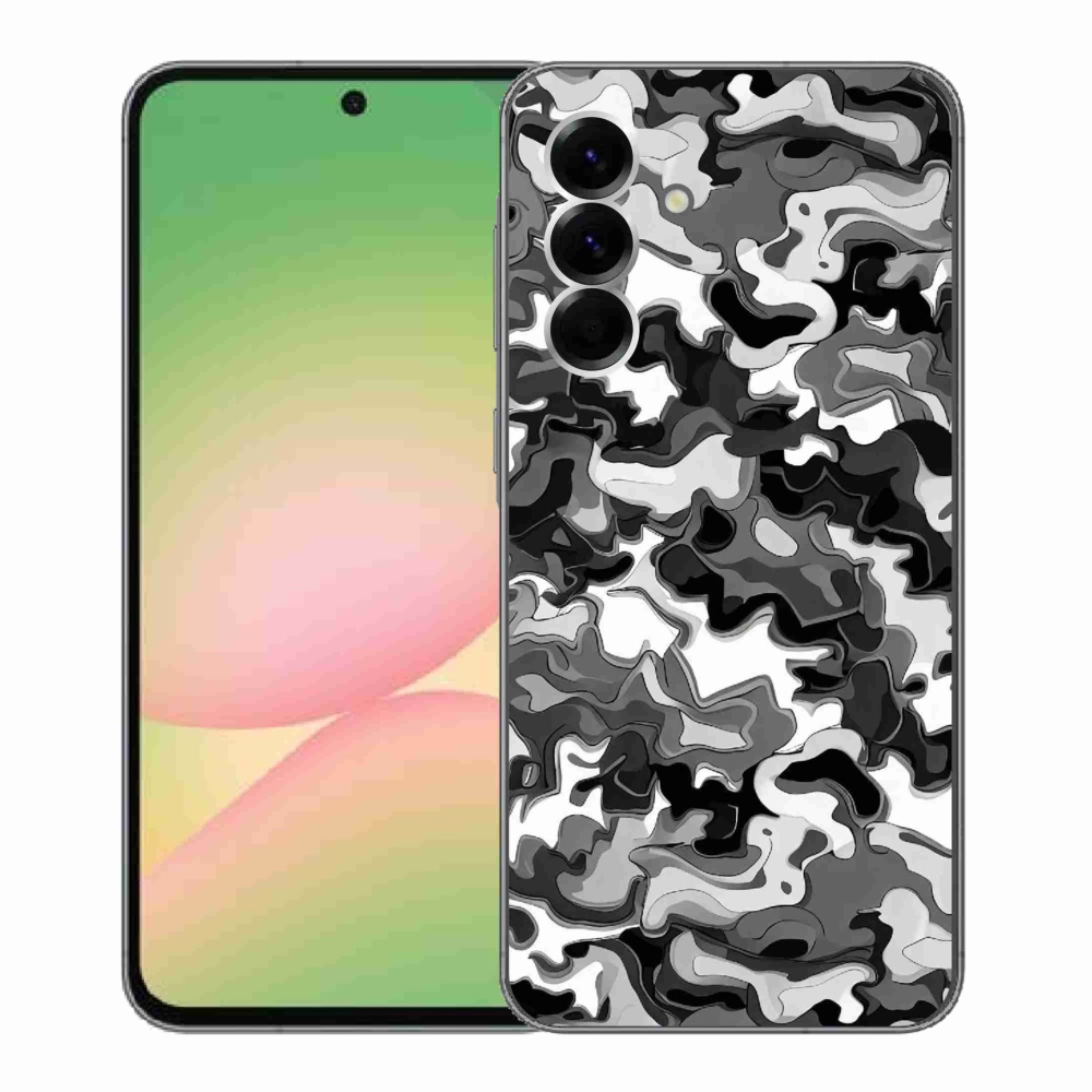 Gelový kryt mmCase na Samsung Galaxy A56 5G - maskáčový vzor 3