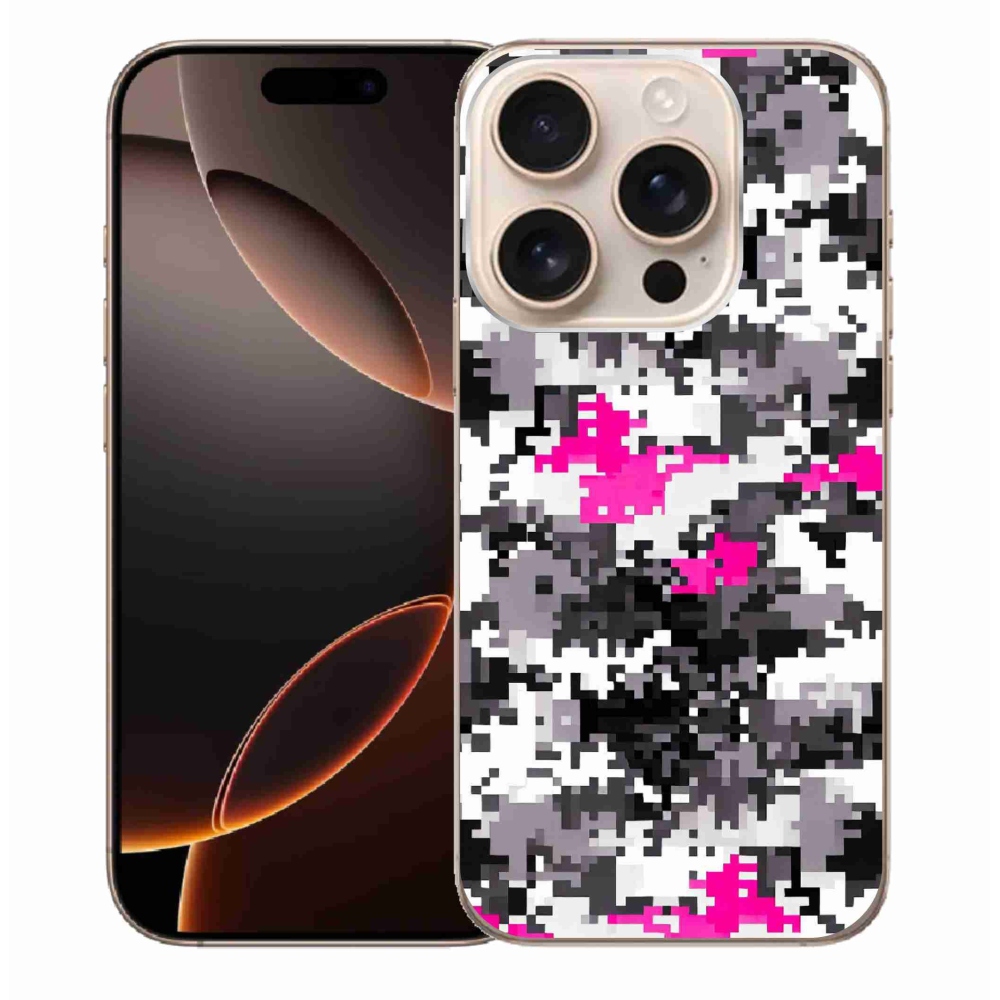 Gelový kryt mmCase na iPhone 16 Pro Max - maskáčový vzor 4