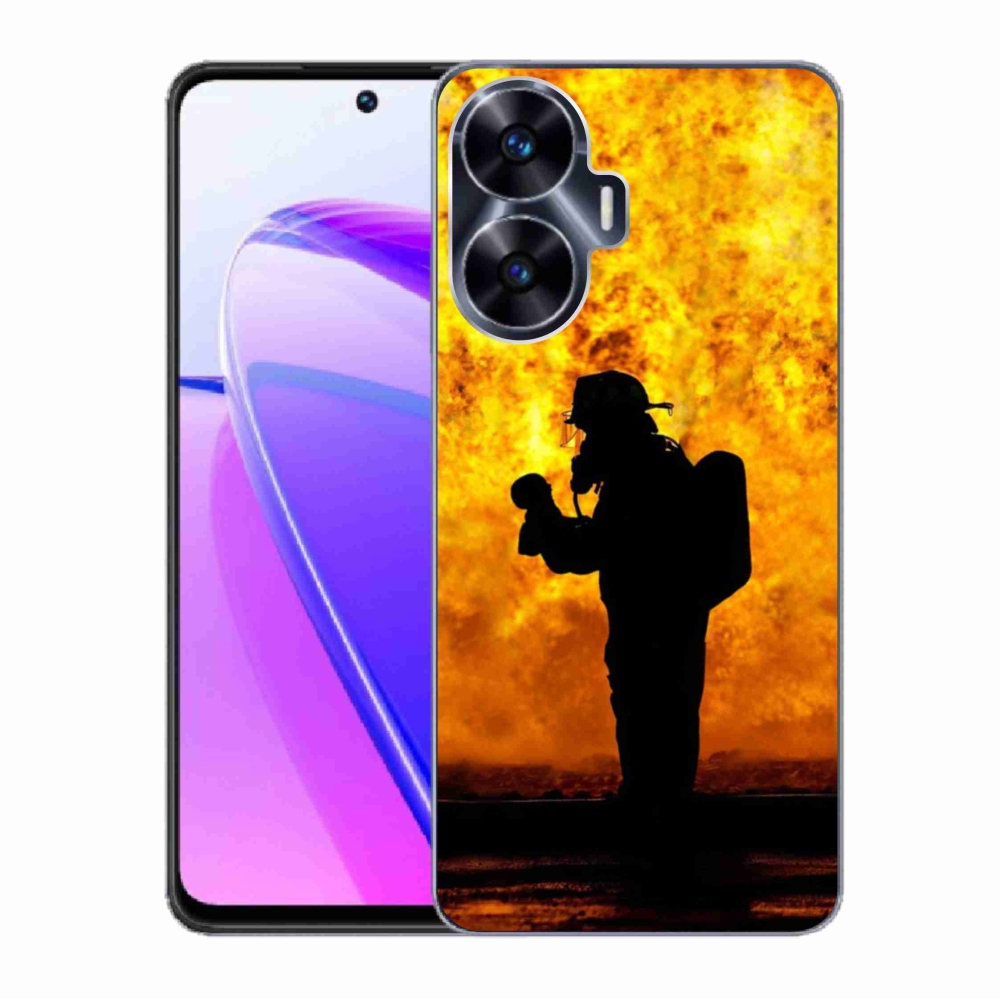 Gelový kryt mmCase na Realme C55 - hasič