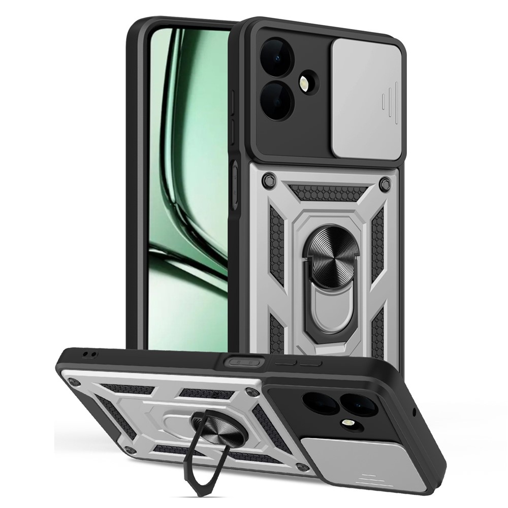 Slide odolný kryt na Samsung Galaxy A07 4G - stříbrný