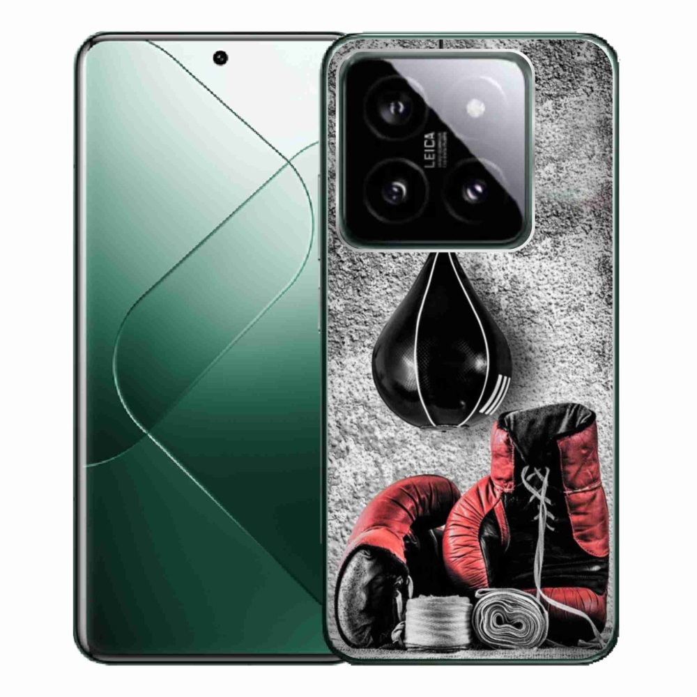 Gelový kryt mmCase na Xiaomi 14 Pro - boxovací pytel a rukavice