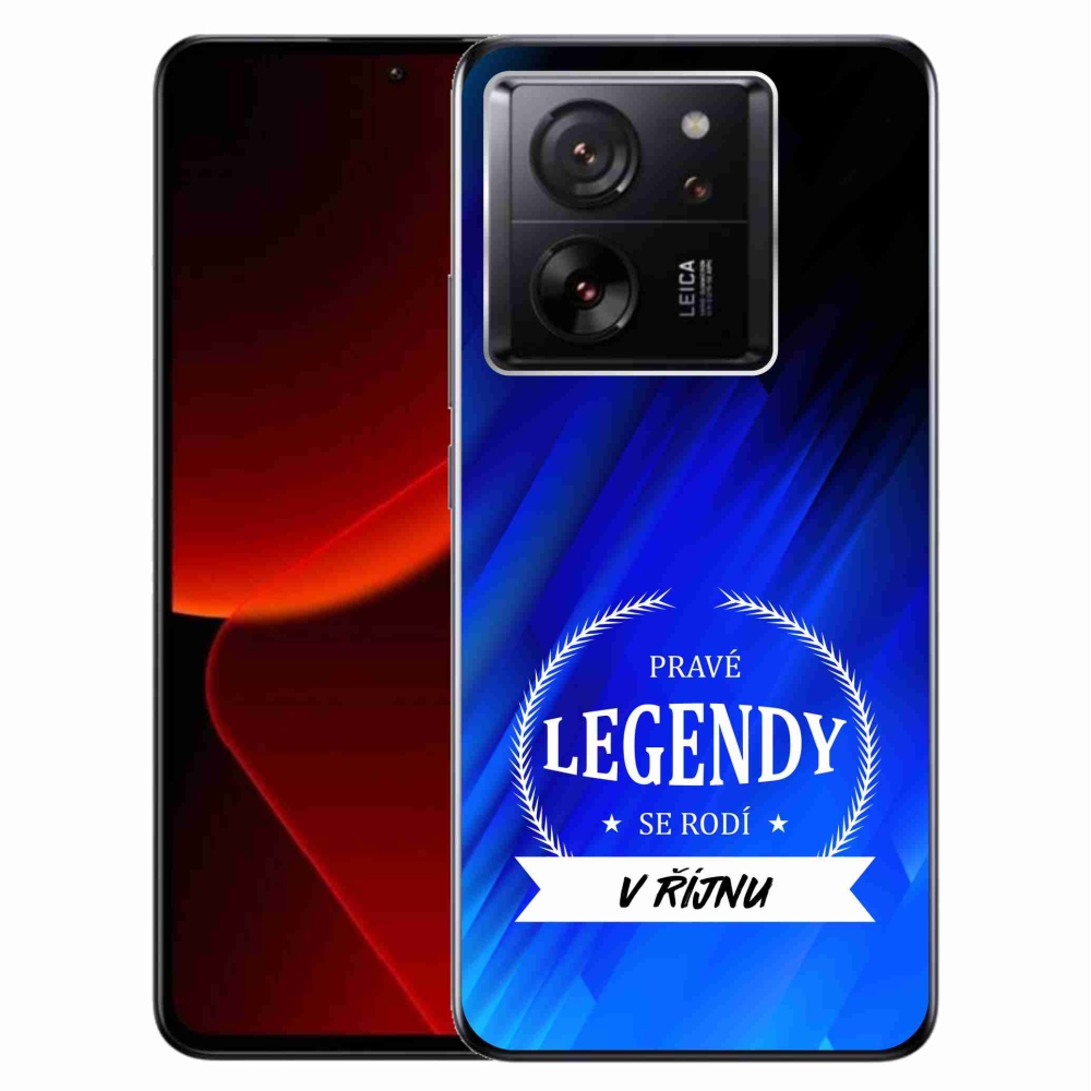 Gelový kryt mmCase na Xiaomi 13T/13T Pro - legendy v říjnu modré pozadí