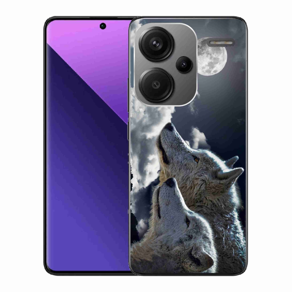 Gelový kryt mmCase na Xiaomi Redmi Note 13 Pro+ 5G - vlci