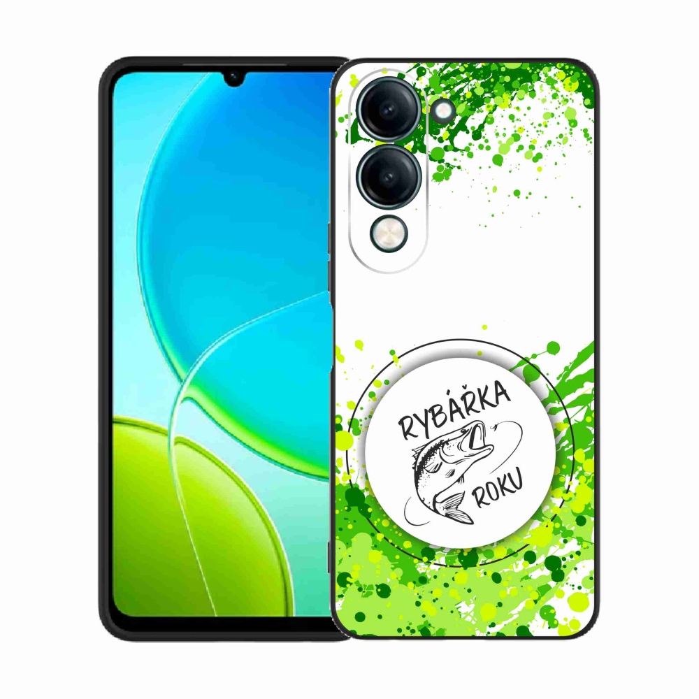 Gelový kryt mmCase na Vivo Y29s 5G - rybářka roku bílé pozadí