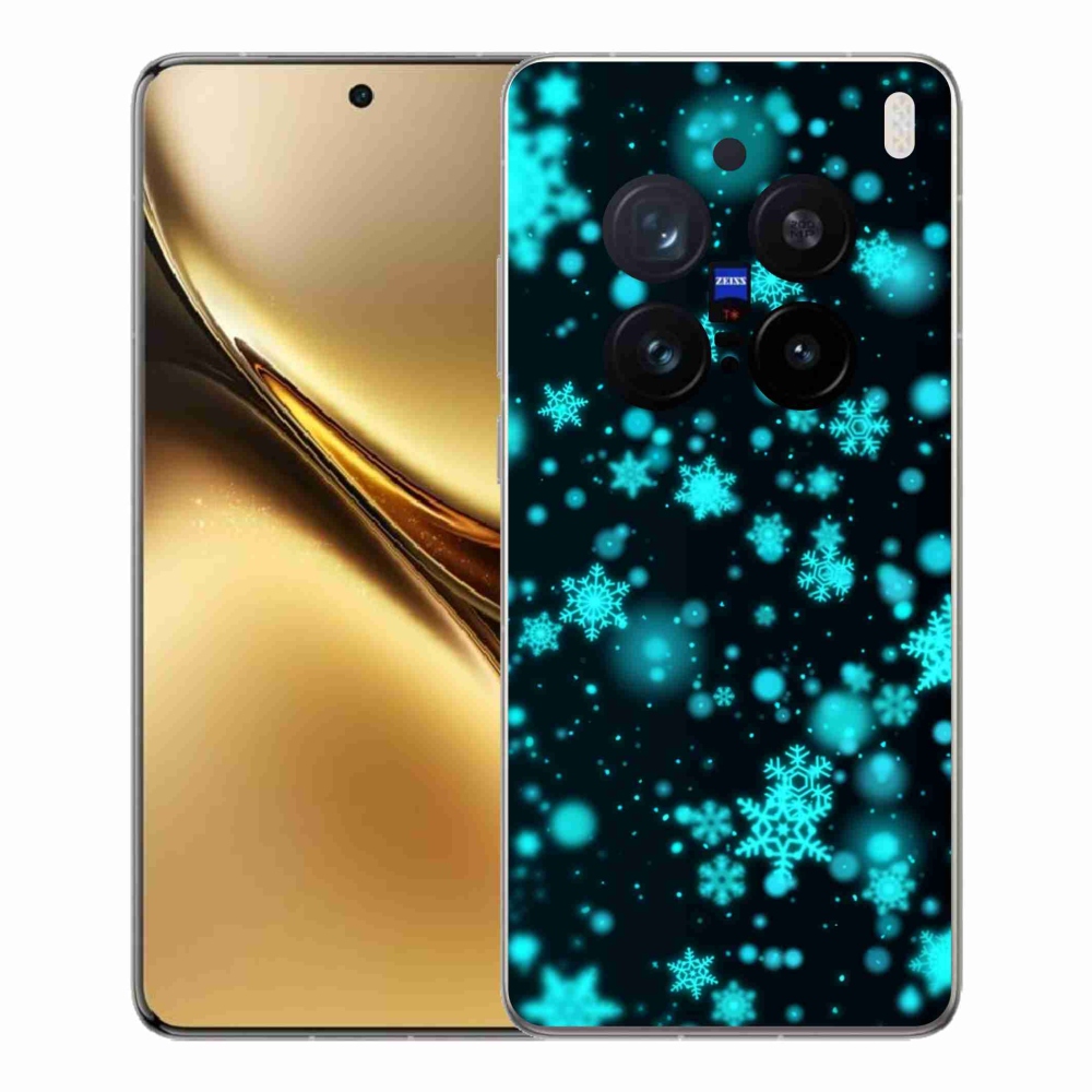 Gelový kryt mmCase na Vivo X200 Pro 5G - sněhové vločky 1