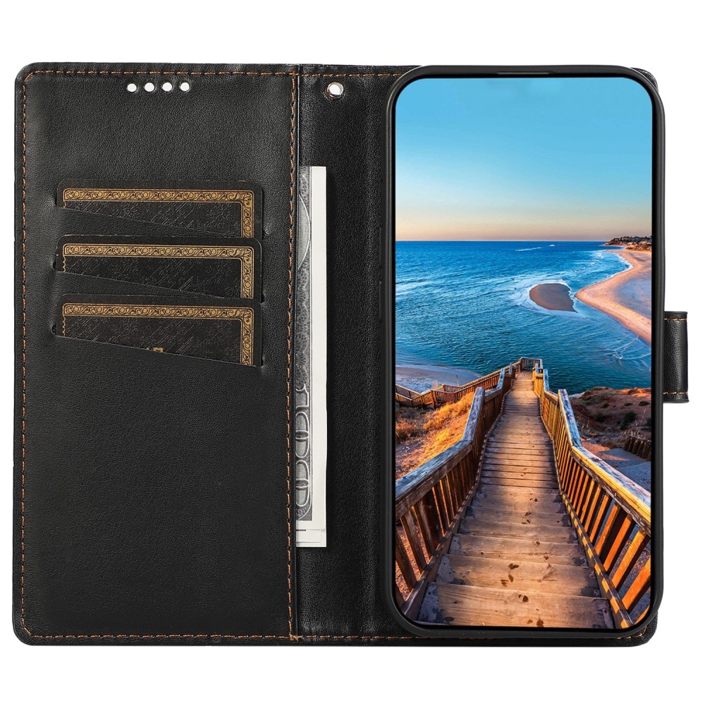 Line knížkové pouzdro na Realme 12 5G/12x 5G - černé