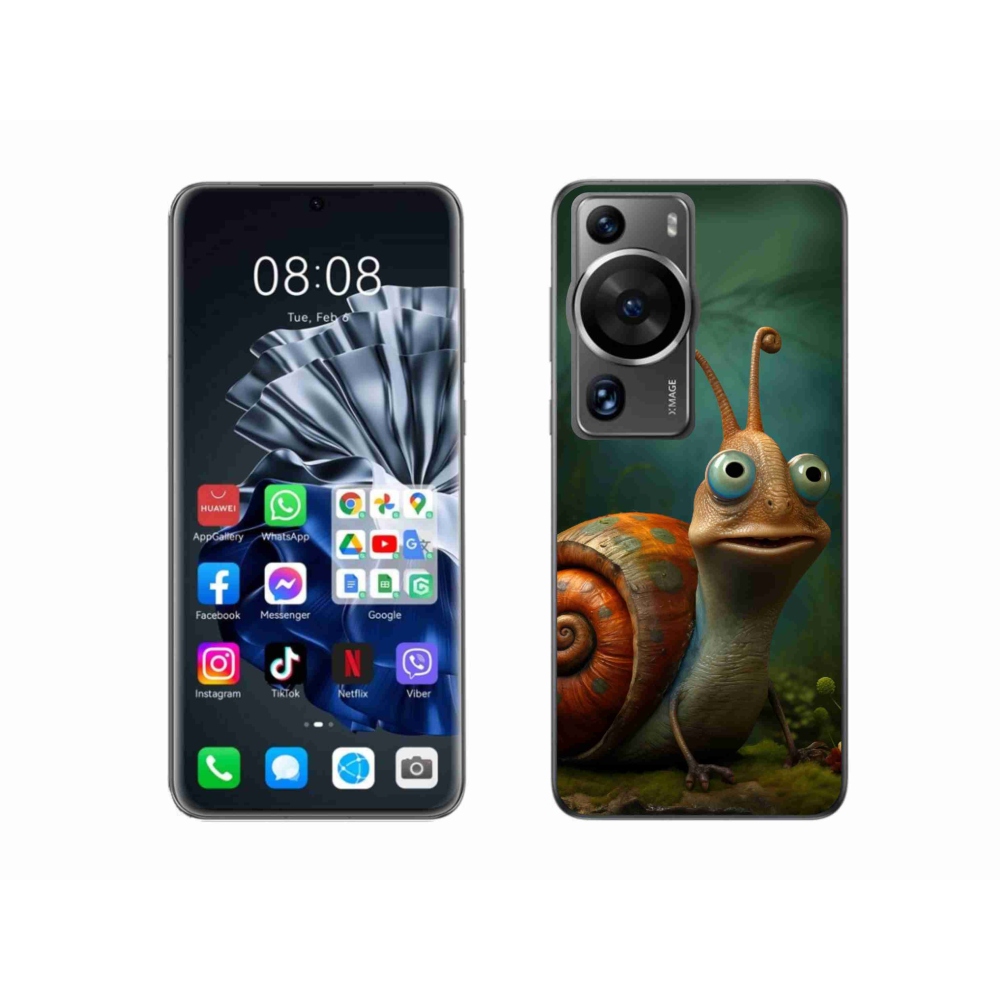 Gelový kryt mmCase na Huawei P60 Pro - šnek