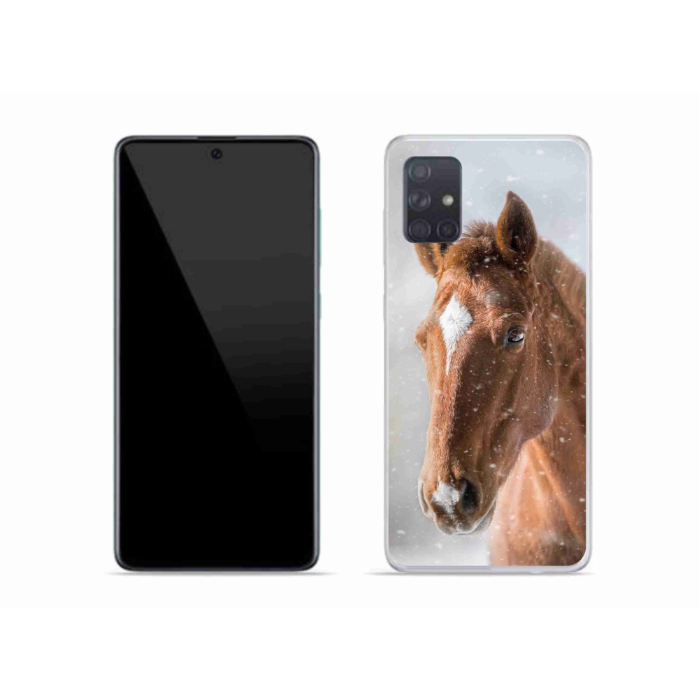 Gelový kryt mmCase na Samsung Galaxy A51 - hnědý kůň 2