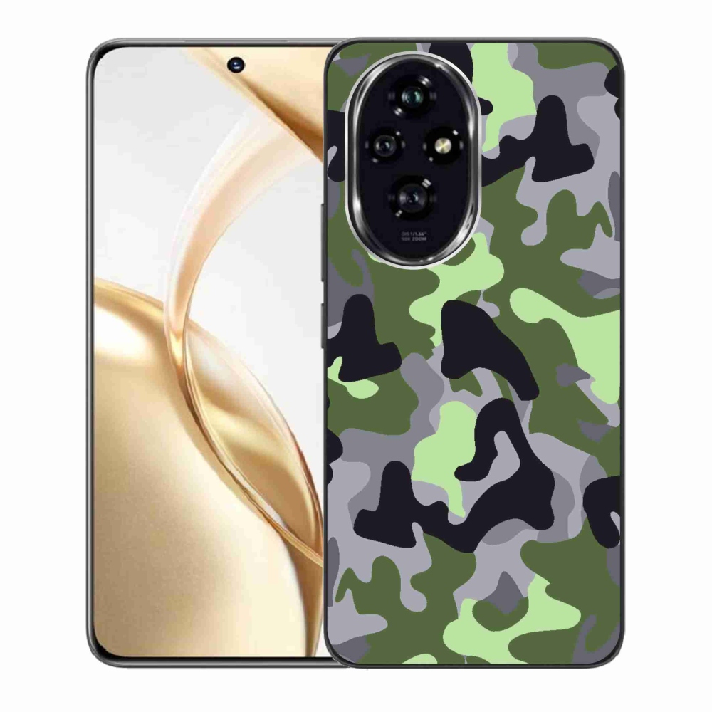 Gelový kryt mmCase na Honor 200 5G - maskáčový vzor 7