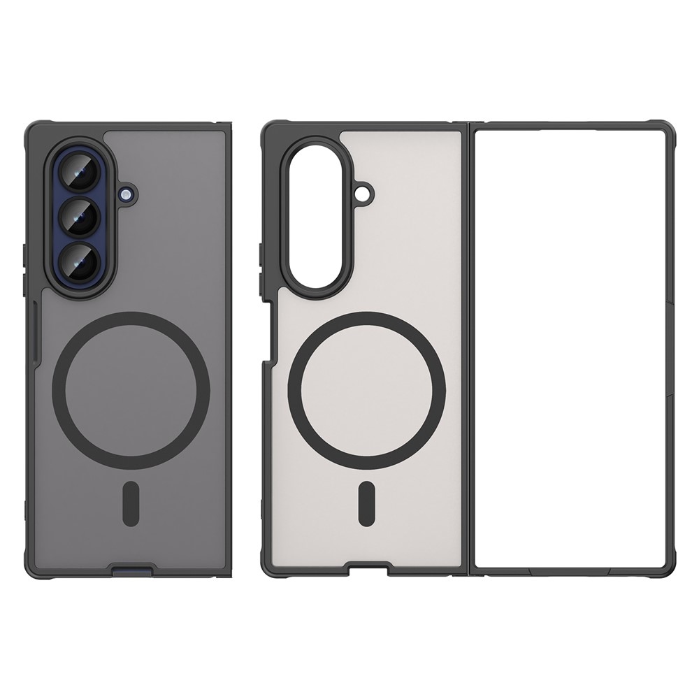 Case matný gelový obal s MagSafe na Samsung Galaxy Z Fold7 5G - černý