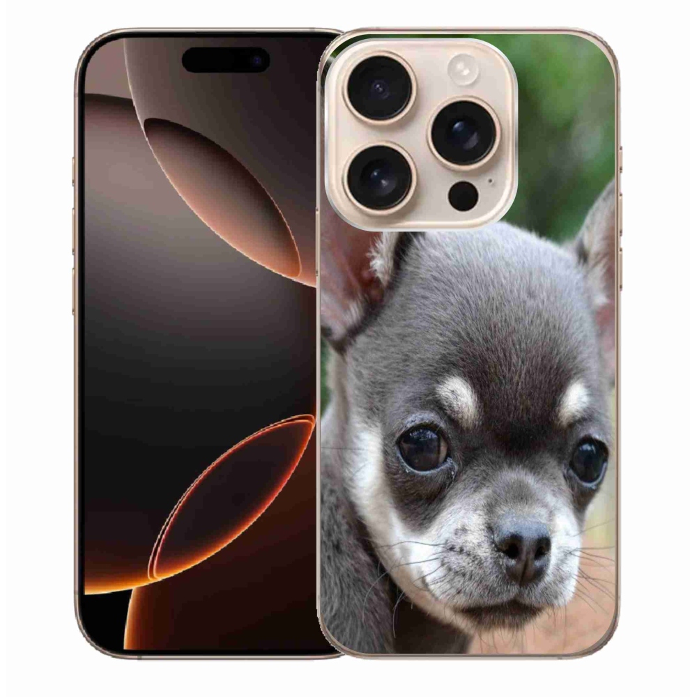Gelový obal mmCase na iPhone 16 Pro Max - čivava