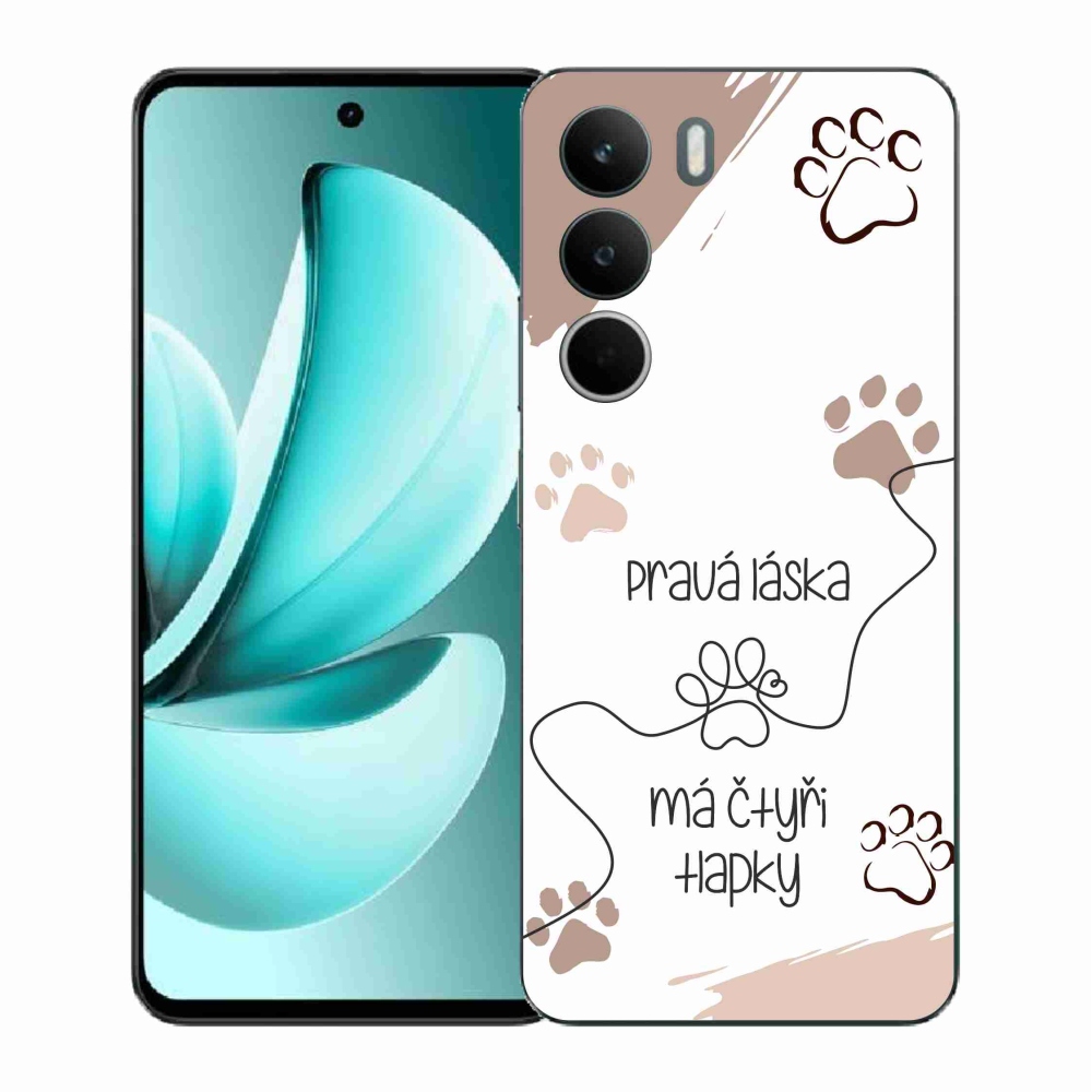 Gelový kryt mmCase na Realme C71 - psí motiv 1 bílé pozadí