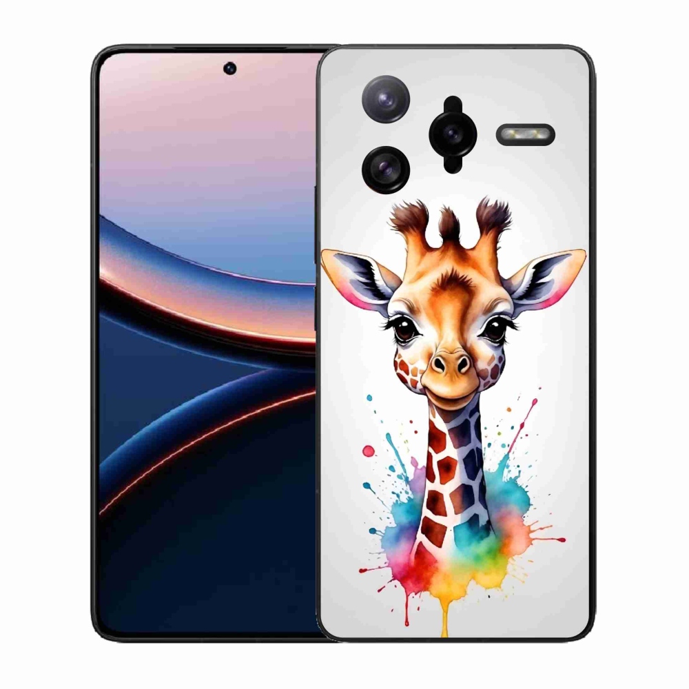 Gelový kryt mmCase na Xiaomi Poco F7 Ultra - žirafa 1