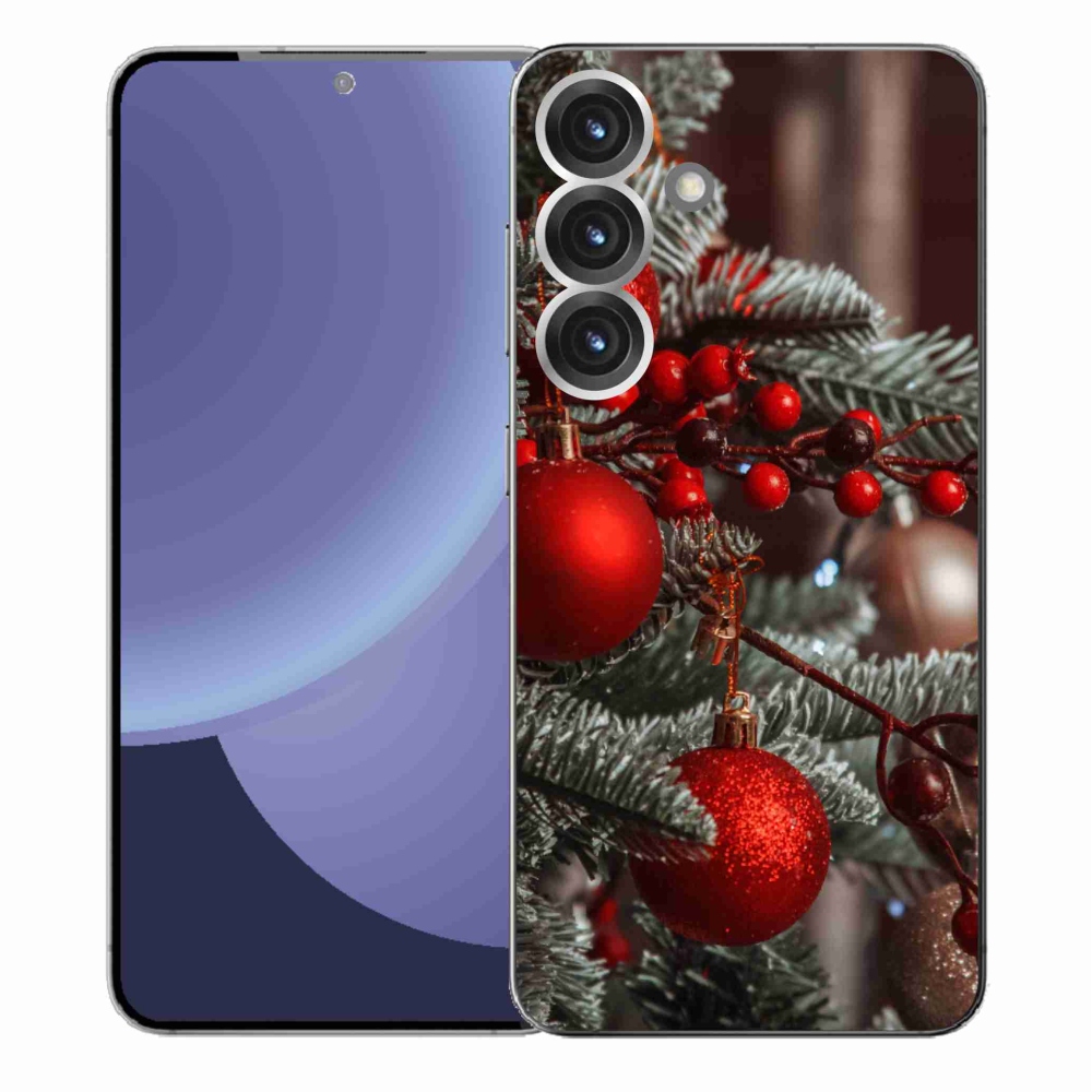 Gelový kryt mmCase na Samsung Galaxy S25+ - vánoční ozdoby 2