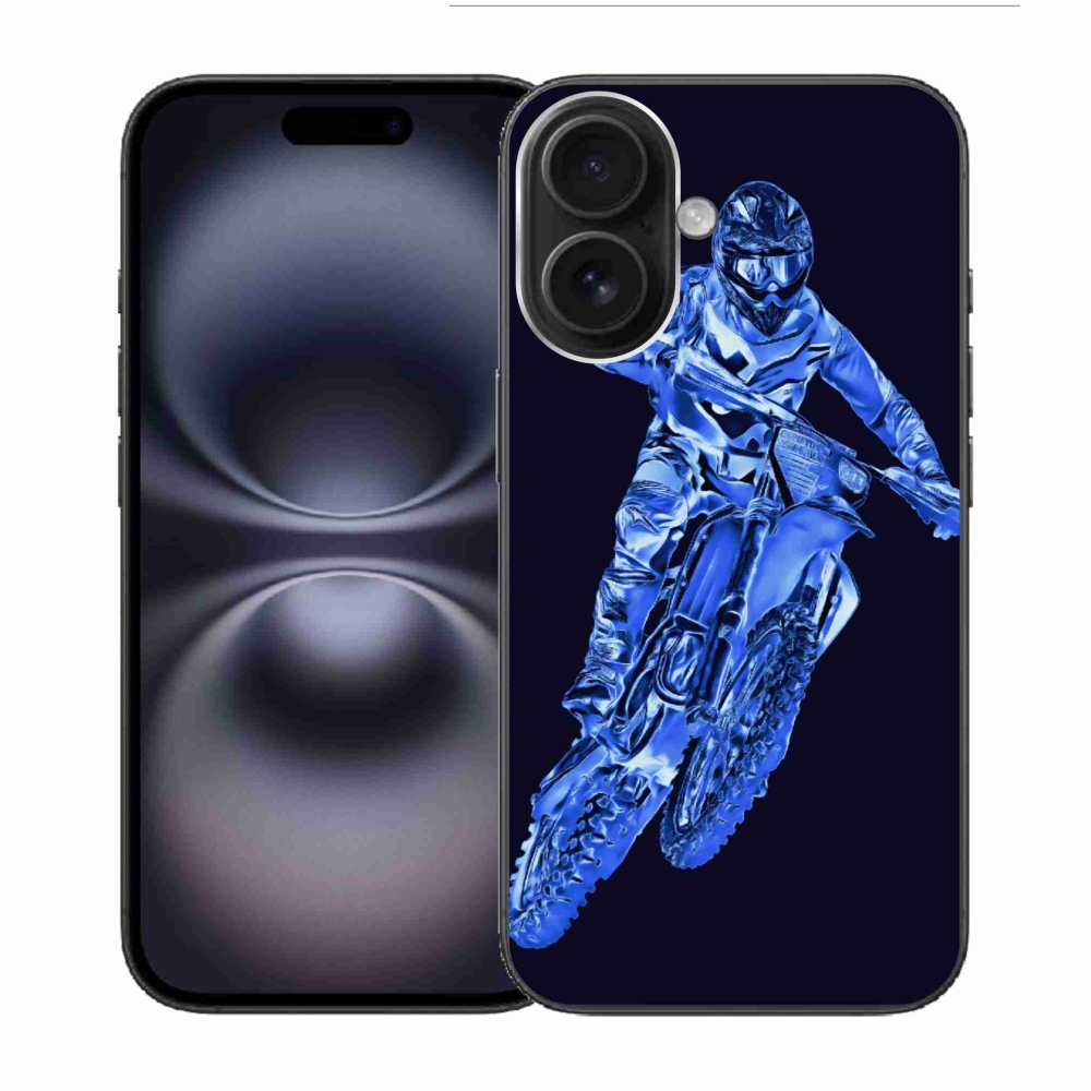 Gelový kryt mmCase na iPhone 16 - motocross 1