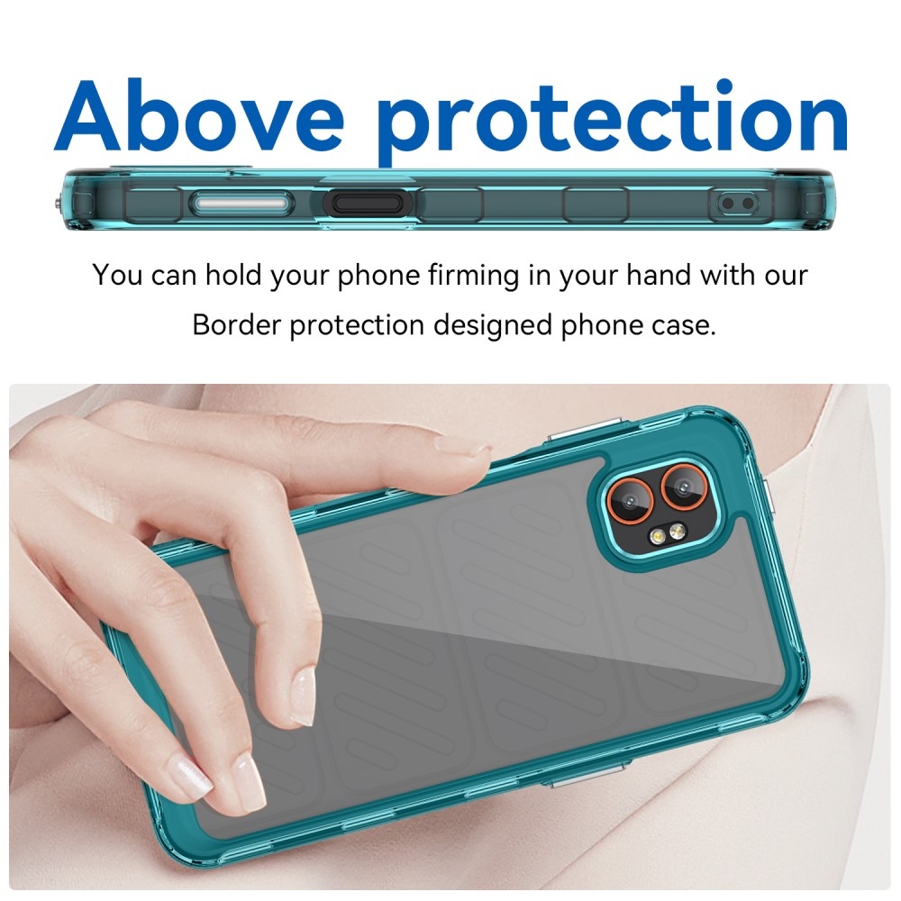 Gelový obal s pevnými zády na Samsung Galaxy Xcover 7 Pro - světlemodrý