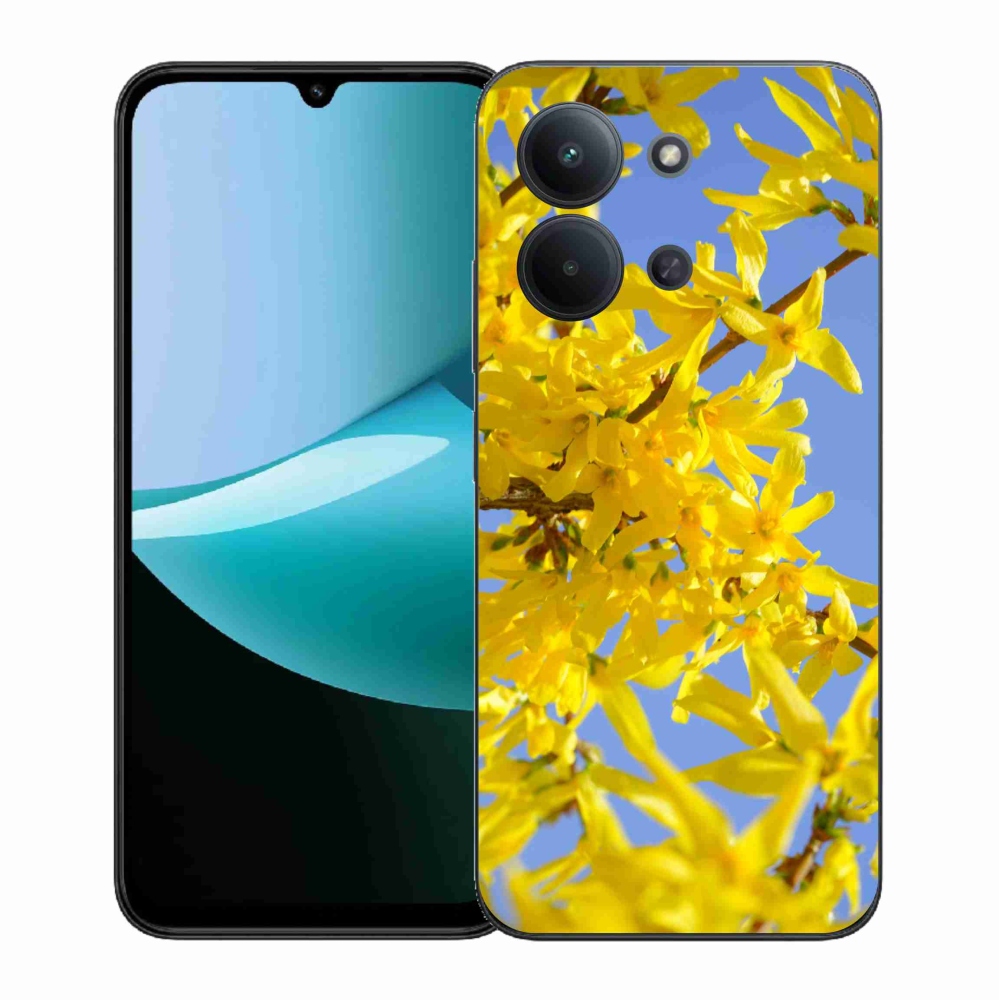 Gelový kryt mmCase na Xiaomi Redmi 15C 4G (171mm)/Poco C85 4G (171mm) - žluté květy