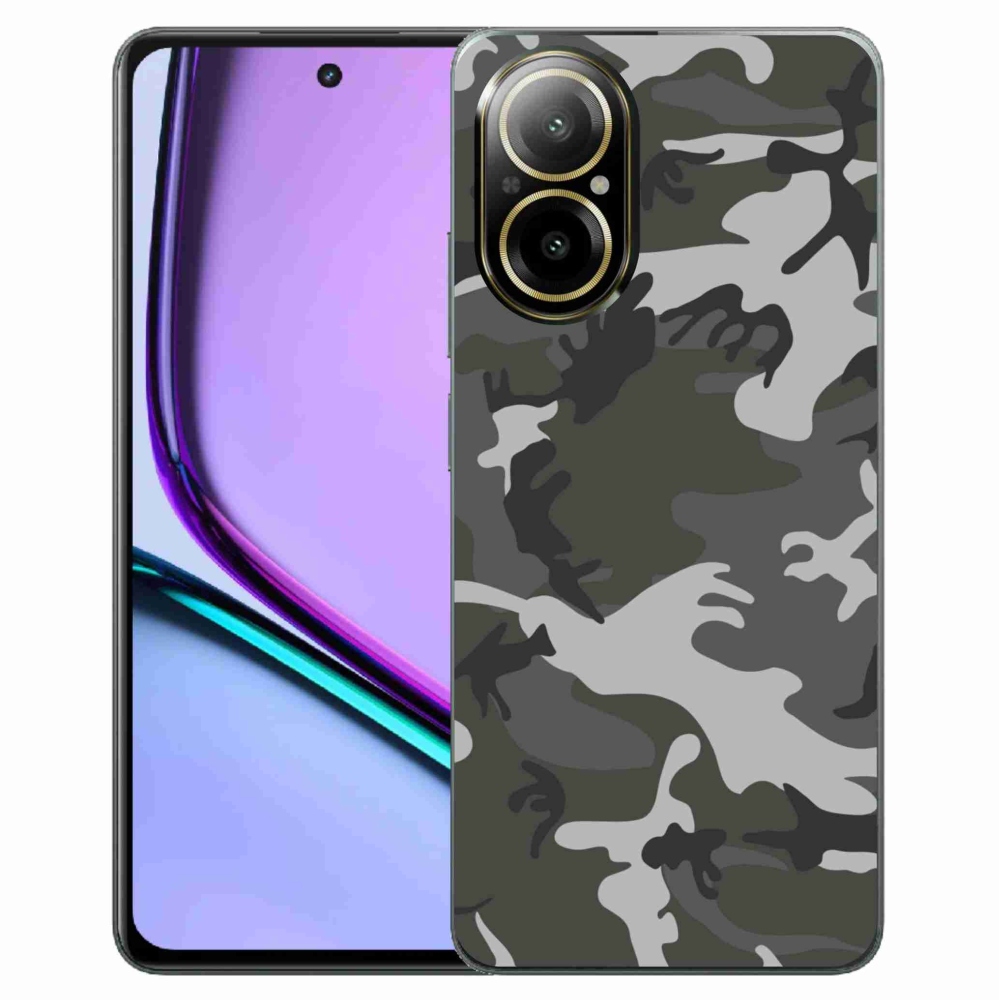 Gelový kryt mmCase na Realme C67 - maskáčový vzor