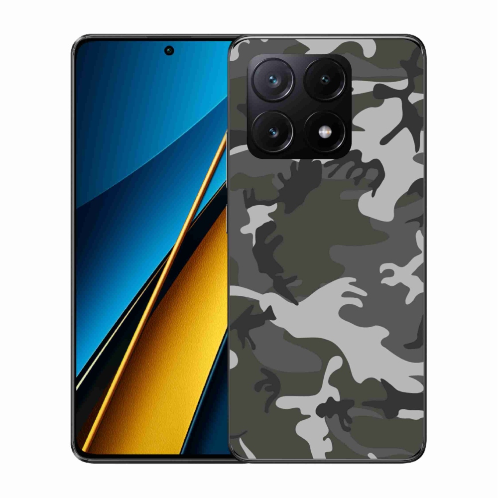 Gelový kryt mmCase na Xiaomi Poco X6 Pro 5G - maskáčový vzor