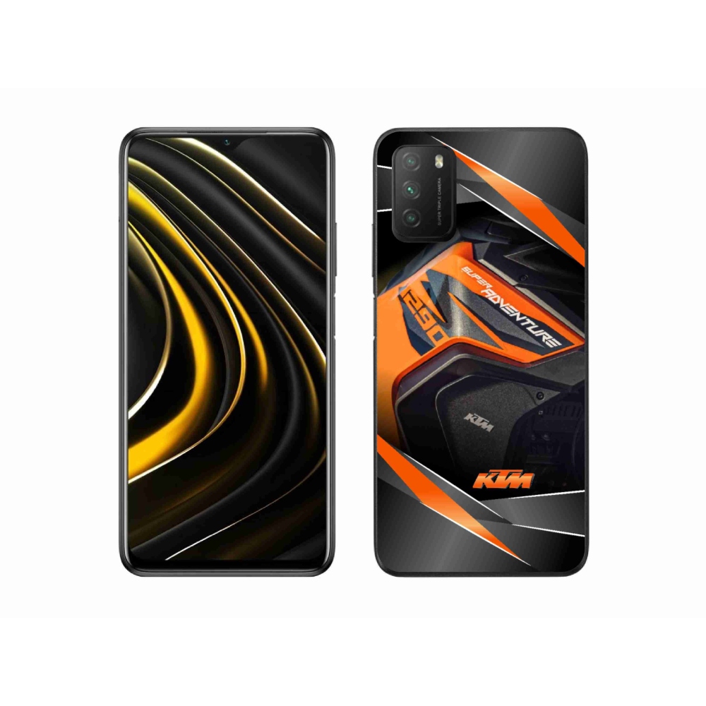 Gelový kryt mmCase na Xiaomi Poco M3 - motorka ktm
