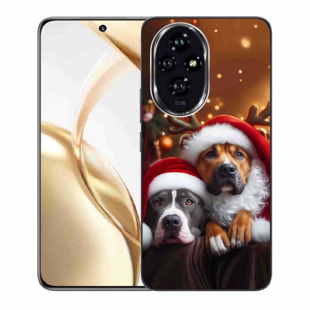Gelový kryt mmCase na Honor 200 5G - vánoční psi