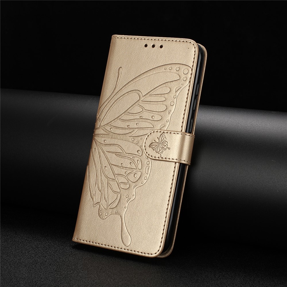 Floral Butterfly knížkové pouzdro na Xiaomi 15T Pro - zlaté