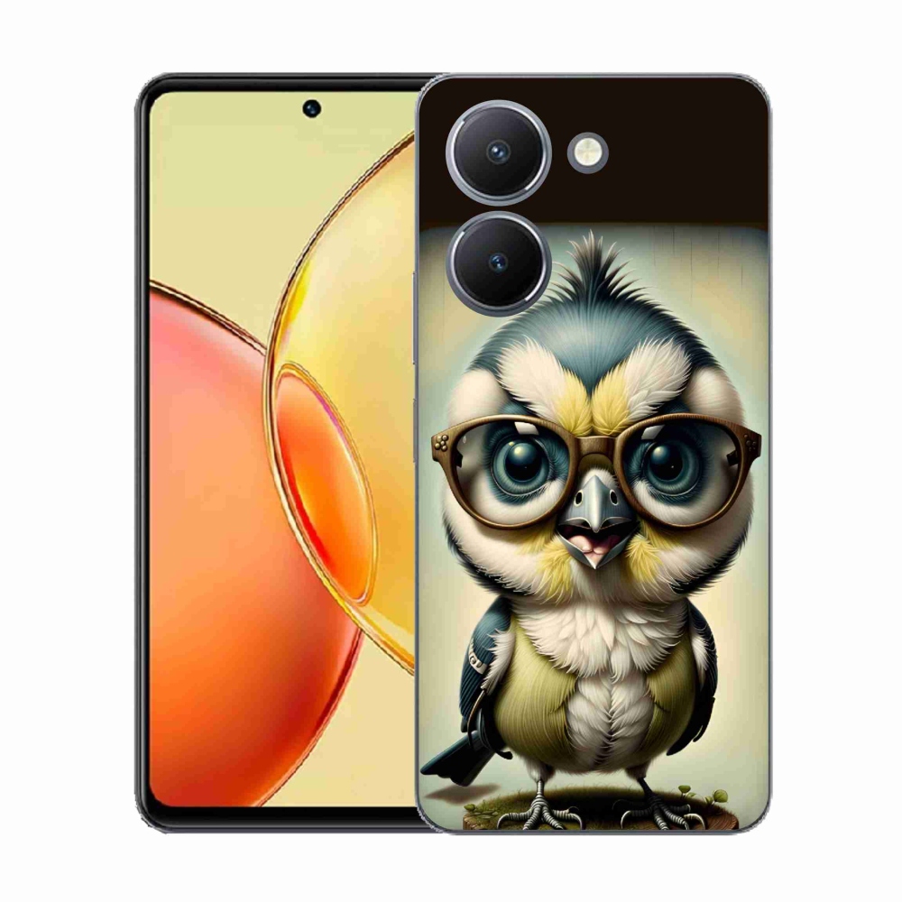 Gelový kryt mmCase na Vivo Y36 - mládě s brýlemi