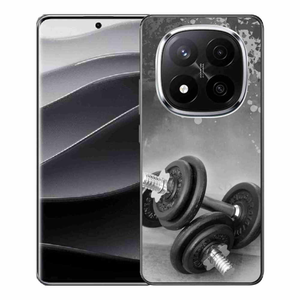 Gelový kryt mmCase na Xiaomi Redmi Note 14 Pro+ 5G - činky 1